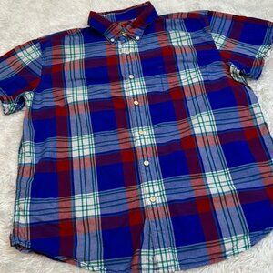 😉 Arizona Plaid Short Sleeve Button Down Shirt
